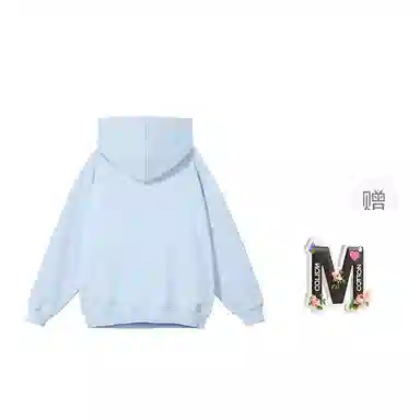 棉购 人物宽松适中连帽长袖卫衣 女款