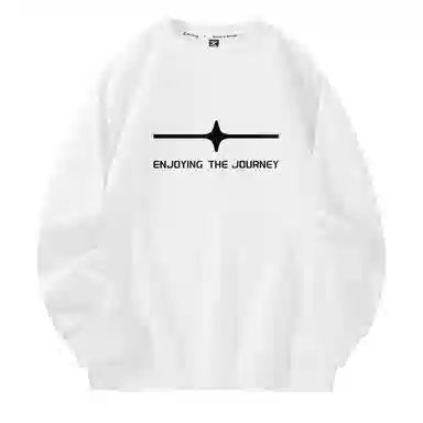 棉致 星光十字简约纯色复古休闲柔软抗皱舒适基础百搭美式街头宽松落肩套头圆领卫衣 男女同款