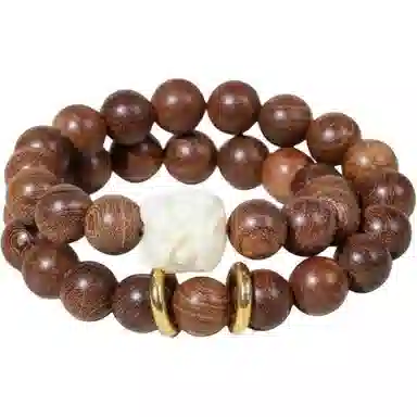 艾卡拉 醒狮佛珠文玩 檀木 手串 男女同款情侣款