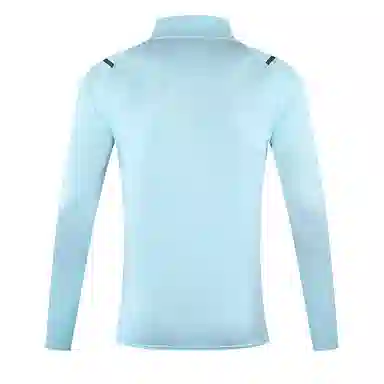 左岸 冰丝透气弹力立领半开胸拉链卫衣男士运动长袖日常通勤休闲紧身衣健身服女吸汗跑步上衣修身显瘦健身衣 男款