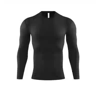 左岸 夏季薄款时尚紧身长袖衫运动速干衣篮球足球跑步训练休闲打底衫健身房百搭上衣修身中腰显瘦健身衣 男款