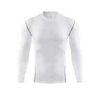 左岸 夏季薄款时尚紧身长袖衫运动速干衣篮球足球跑步训练休闲打底衫健身房百搭上衣修身中腰显瘦健身衣 男款