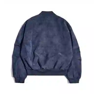 【dme】 美式复古做旧扎染设计感立领廓形棒球服时尚秋款百搭中性宽松休闲高品质小众长袖夹克外套 男女同款