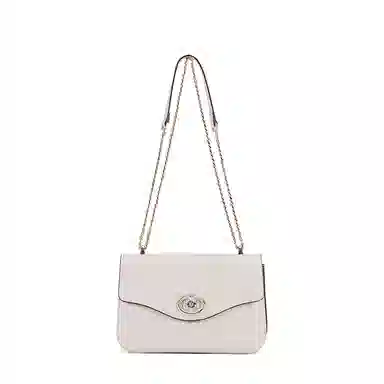 都宝路 质感百搭轻便日常通勤约会出行简约菱格链条 牛皮拼合成革 单肩斜挎包 女款 多色