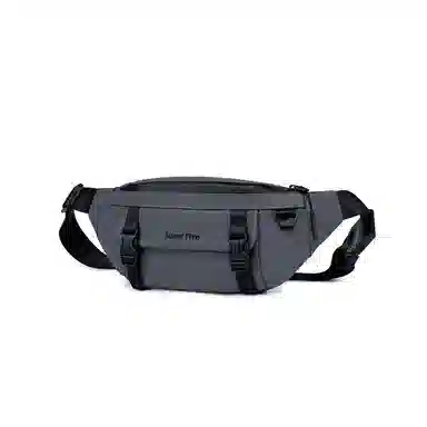 北极猎人 潮流港风 涤纶 胸包 常规 男女同款情侣款 黑色/米白/橙色/灰色