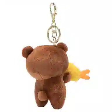 Craftsmanship Workshop Teddy Bear Keychain Brown/Yellow