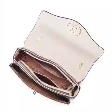 都宝路 质感百搭轻便日常通勤约会出行简约菱格链条 牛皮拼合成革 单肩斜挎包 女款 多色