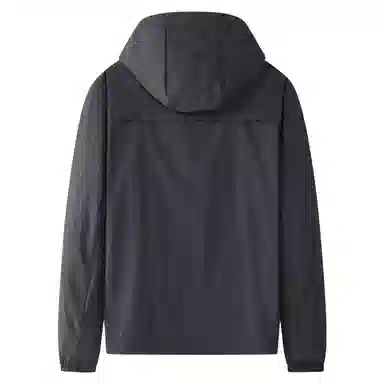 与狼共舞 速干抗皱时尚连帽舒适透气户外防水防紫外线轻薄防晒服 男款