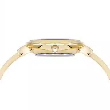 安妮克莱因 腕表 石英机芯 合金表带 金色表盘 女表 小众时尚通勤防水