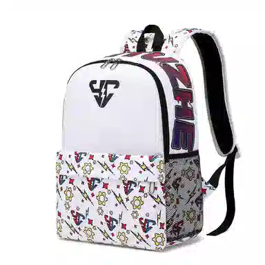 垣途者 像素风满印小闪电休闲运动学生书包 尼龙 双肩包 常规 男女同款情侣款 多色