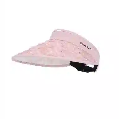 浪莎 户外沙滩帽防紫外线立体碎花空顶帽马拉松运动可扎马尾户外休闲 聚酯纤维 防晒帽 女款