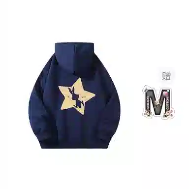 棉购 慵懒连帽春秋美式复古卫衣 男女同款