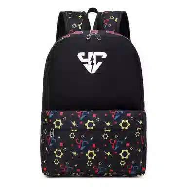 垣途者 像素风满印小闪电休闲运动学生书包 尼龙 双肩包 常规 男女同款情侣款 多色