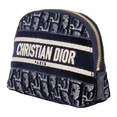 DIOR Oblique Velvet Clutch