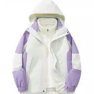 户外潮流长袖连帽三合一加厚运动外套 冲锋衣 男款