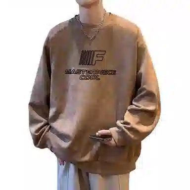 Cotton Gene American Street Letter Print Sweatshirt