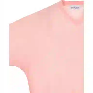 Stone Island V-Neck Pullover Pink