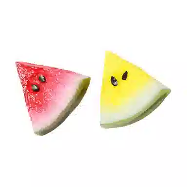 【可爱仿真西瓜】 攸委 小清新夏天一字夹学生搞怪趣味刘海发夹少女 树脂 侧边夹顶夹头饰女 女款