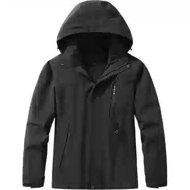 户外潮流长袖连帽三合一加厚运动外套 冲锋衣 男款