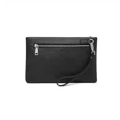 老人头 复古简约高级质感商务 牛皮革 手拿包 常规 男款 黑色