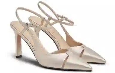 CHARLES&KEITH Ivory Pointed Toe Heels