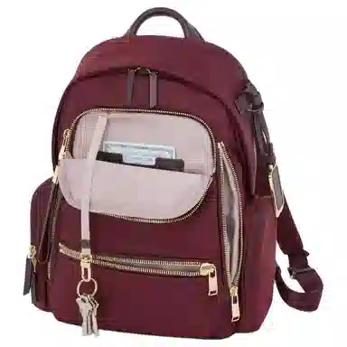 TUMI Voyageur Celina Burgundy Backpack