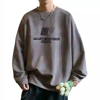 Cotton Gene American Street Letter Print Sweatshirt