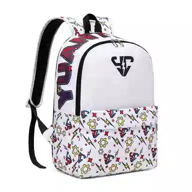 垣途者 像素风满印小闪电休闲运动学生书包 尼龙 双肩包 常规 男女同款情侣款 多色