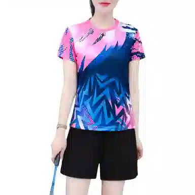 左岸 简约舒适短袖上衣潮流时尚短裤休闲套装 女款