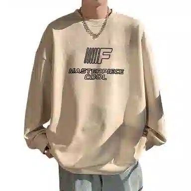 Cotton Gene American Street Letter Print Sweatshirt