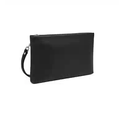 老人头 复古简约高级质感商务 牛皮革 手拿包 常规 男款 黑色