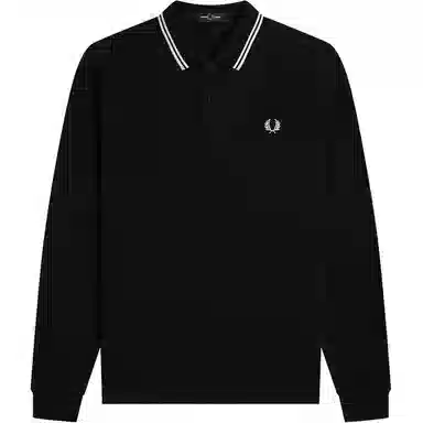Fred Perry Long Sleeve Polo Black