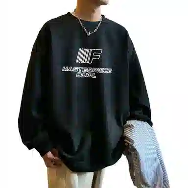 Cotton Gene American Street Letter Print Sweatshirt