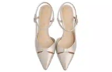 CHARLES&KEITH Ivory Pointed Toe Heels