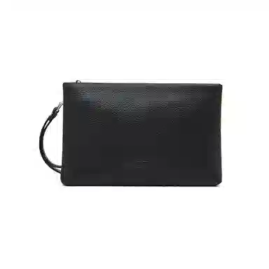 老人头 复古简约高级质感商务 牛皮革 手拿包 常规 男款 黑色