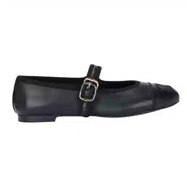 CHANEL 24S Mary Jane Flat Black