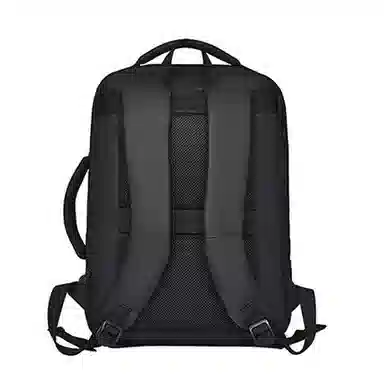 老人头 商务出差简约多功能大容量 织物 双肩包 男款 黑色