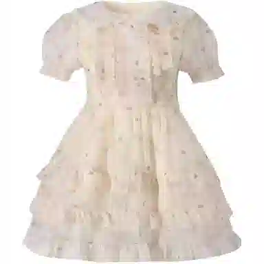 米囹连衣裙 可爱清新短袖 青少年