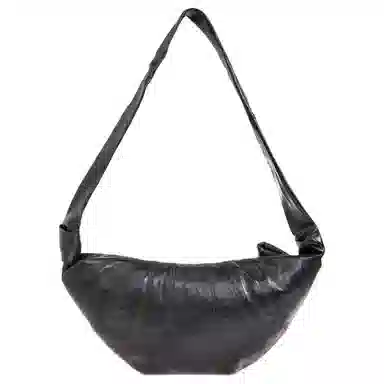 Lemaire Leather Horn Bag Grey