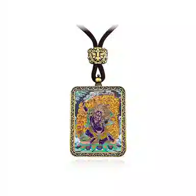 眰恦 八大守护 立体浮雕唐卡 平安  心想事成#好运 合金 项链 男女同款情侣款