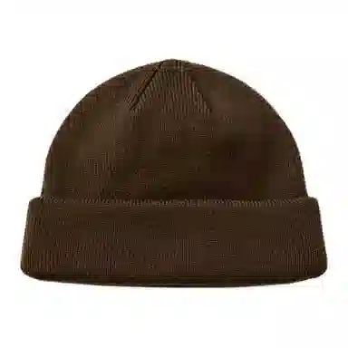 alo yoga Logo Recycled Polyester Beanie Deep Brown