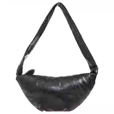 Lemaire Leather Horn Bag Grey