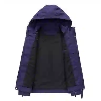 太子龍 山系户外连帽立体口袋多拉链登山服款宽松潮流百搭休闲工装防水外套男女同款夹克 男款