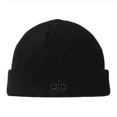 alo yoga Recycled Polyester Beanie Black
