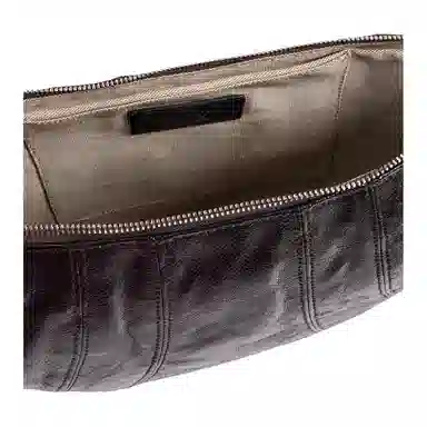 Lemaire Leather Horn Bag Grey