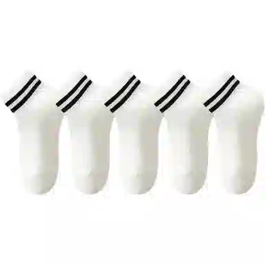 妮轻 薄款抗菌网眼条纹短袜 女款