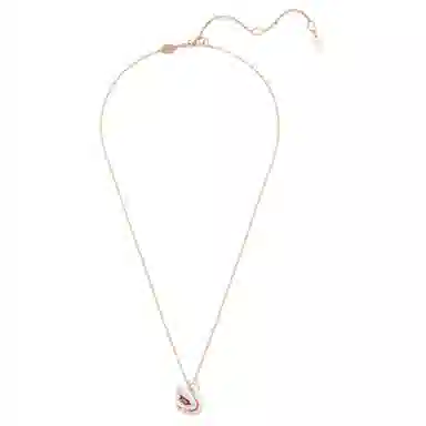 Swarovski Swan Necklace Red