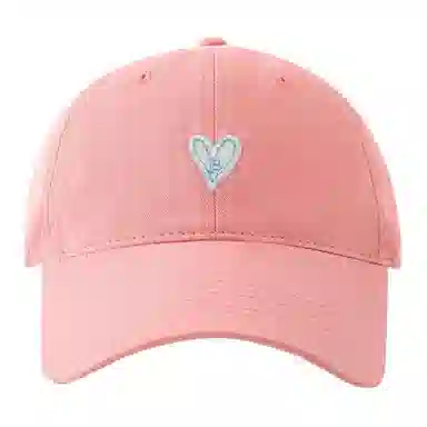 浪莎 立体爱心刺绣贴片百搭 棉 鸭舌帽 男女同款情侣款