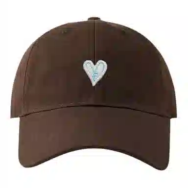 浪莎 立体爱心刺绣贴片百搭 棉 鸭舌帽 男女同款情侣款