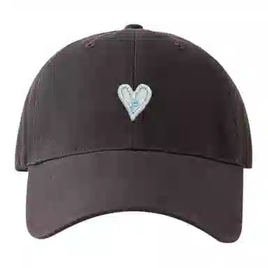 浪莎 立体爱心刺绣贴片百搭 棉 鸭舌帽 男女同款情侣款